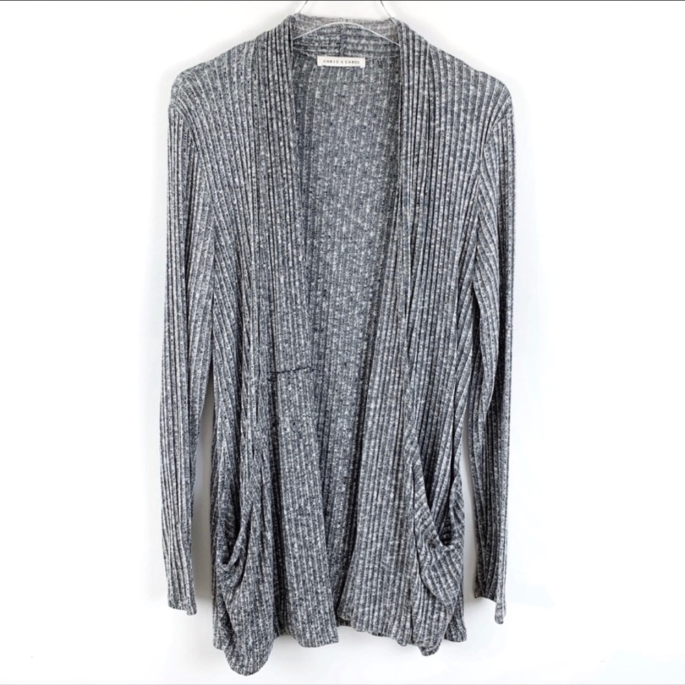 Chris & Carol Cozy Open-Front Sweater Cardigan